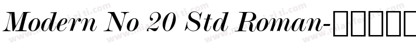 Modern No 20 Std Roman字体转换